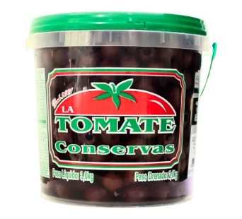 AZEITONA LA TOMATE PRETA S/ CAROCO 1.8KG (BD)