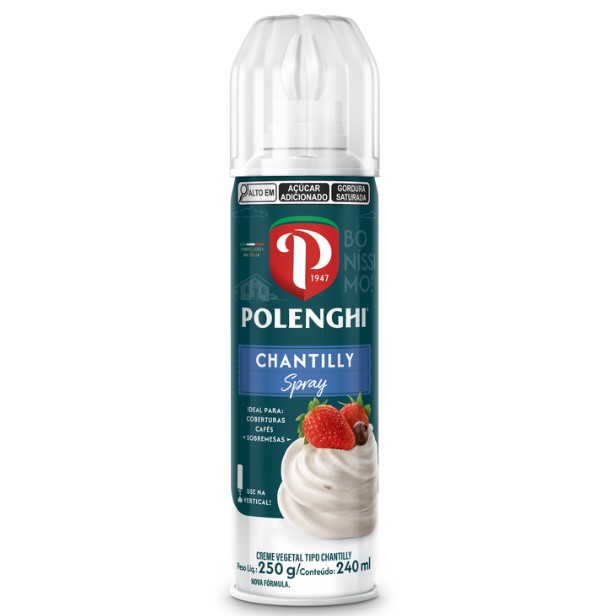 CREME CHANTILLY SPRAY POLENGHI 250G (UN)