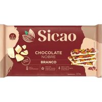 CHOCOLATE BRANCO SICAO BLOCOS 2.1KG (UN)