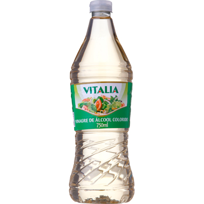 VINAGRE ALCOOL COLORIDO VITALIA 12X750ML 4 PORCENTO  (CX)