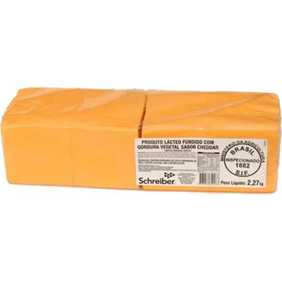 MISTURA SCHREIBER CHEDDAR FATIADO PCTE  2.270KG (UN)