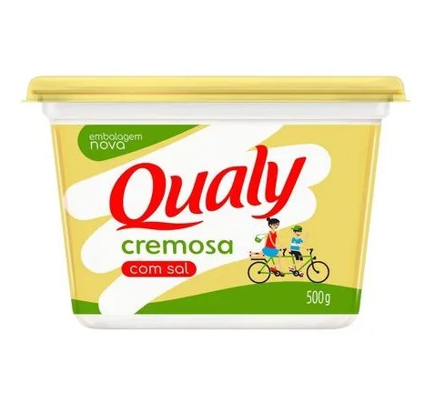 MARGARINA VEGETAL CREMOSA COM SAL QUALY 500G  (UN)