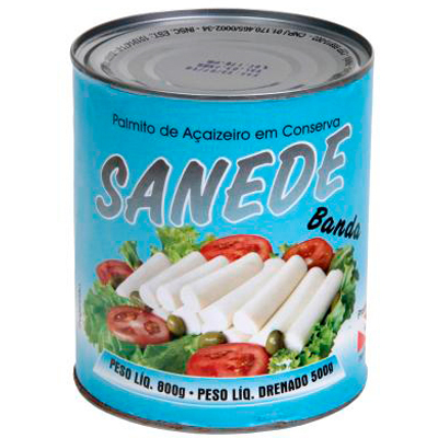 PALMITO SANEDE  BANDA LT 500G (UN)