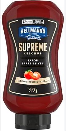 KETCHUP HELLMANNS SUPREME SQUEEZE 390G (UN)