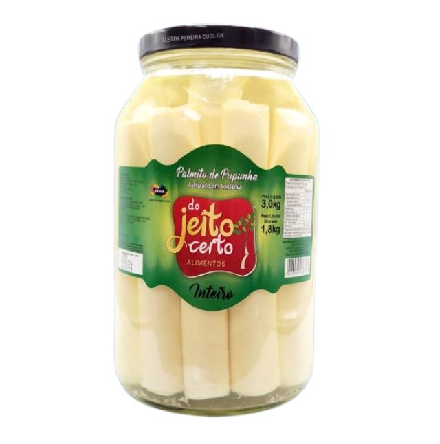 PALMITO JEITO CERTO TOLETE PUPUNHA VIDRO 1.8KG (UN)