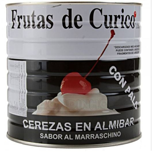 CEREJA MARRASQUINO CURICO C/ TALO 1.65KG  (UN)