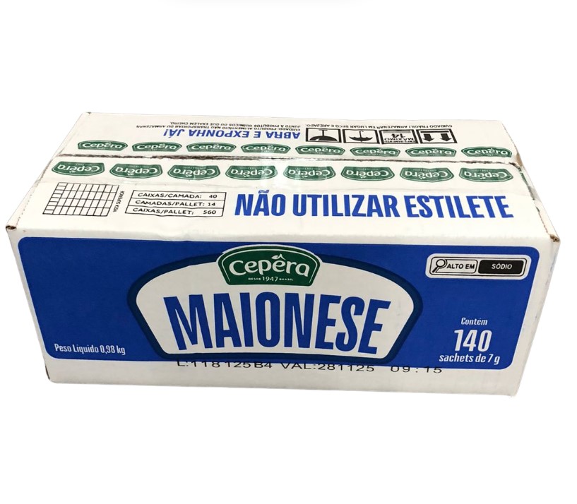 MAIONESE CEPERA SACHE 140X7G  (CX)