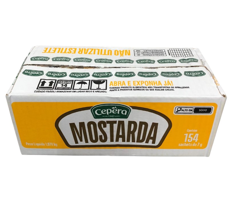 MOSTARDA AMARELA CEPERA SACHE 154X7G (CX)