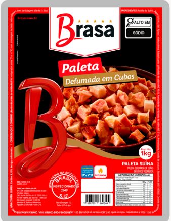 BACON PALETA DEFUMADA EM CUBOS BRASA 1KG (UN)