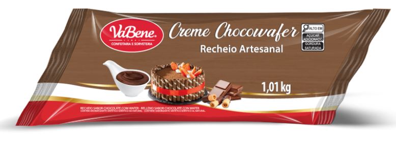 RECHEIO ARTESANAL CREME CHOCOWAFER VABENE 1.01KG (UN)