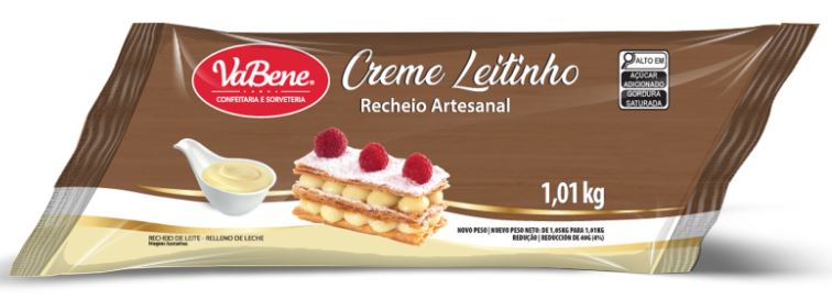 RECHEIO ARTESANAL CREME LEITINHO VABENE 1.01KG (UN)