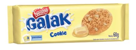 GALAK COOKIE GOTA CHOCOLATE BRANCO 52X60G (CX)