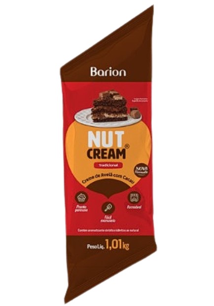 NUTCREAM CREME DE AVELA BARION MANGA 1.01KG (UN)