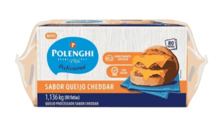 PREPARADO SABOR QUEIJO CHEDDAR 80 FAT 1.136KG POLENGHI (UN)