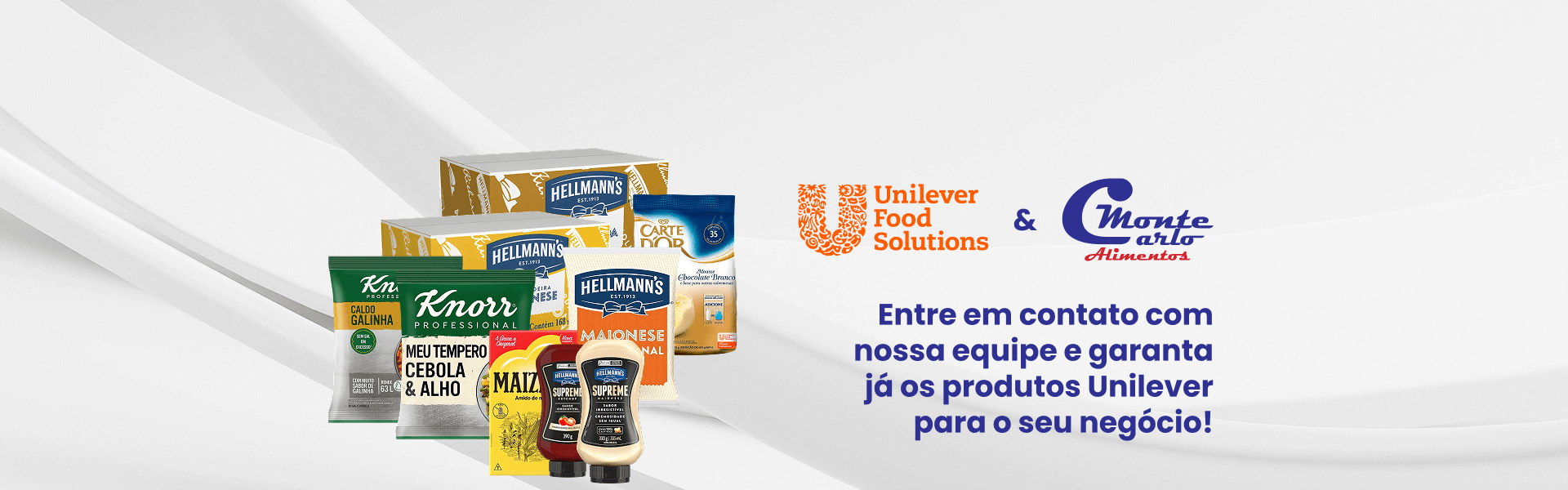 Entre em contato com a nossa equipe e garanta já os produtos Unilever para o seu negócio!