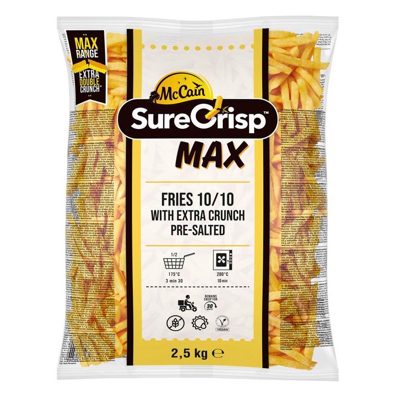 BATATA MCCAIN SURECRISP MAX FRIES 10MM 2.5KG (PC)