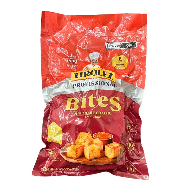 QUEIJO DE COALHO CUBOS BAG 1KG TIROLEZ (UN)