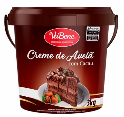 CREME DE AVELA COM CACAU VABENE 3KG (UN)
