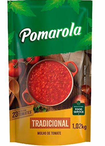 MOLHO TOMATE POMAROLA TRADICIONAL SACHE 12X1.02KG (CX)