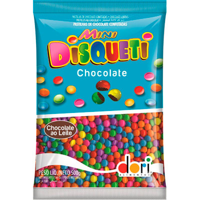 MINI DISQUETI CHOCOLATE PCTE 500G  (UN)