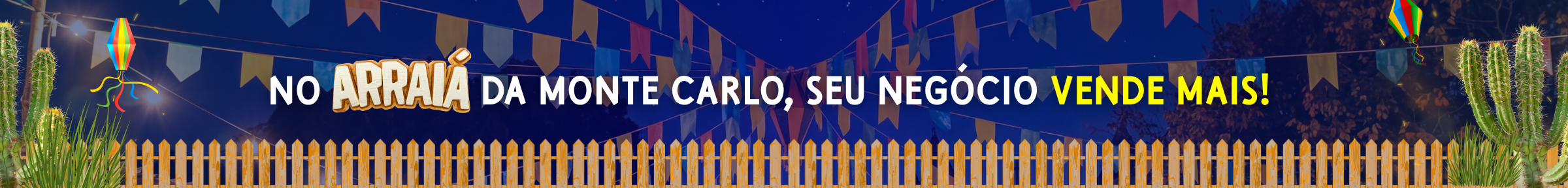 Banner Arraiá de Ofertas