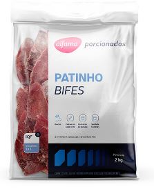 PATINHO BIFES 140G ALFAMA PACOTE COM 2KG (UN)