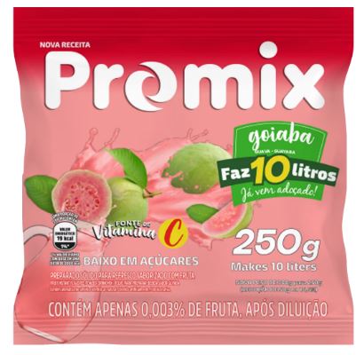 REFRESCO EM PO PROMIX 10X250G 10L GOIABA  (UN)