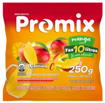 REFRESCO EM PO PROMIX 10X250G 10L MANGA  (UN)