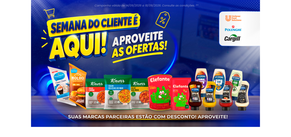 Banner dia do cliente produtos