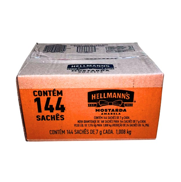 MOSTARDA HELLMANNS SACHET 144X7G (CX)